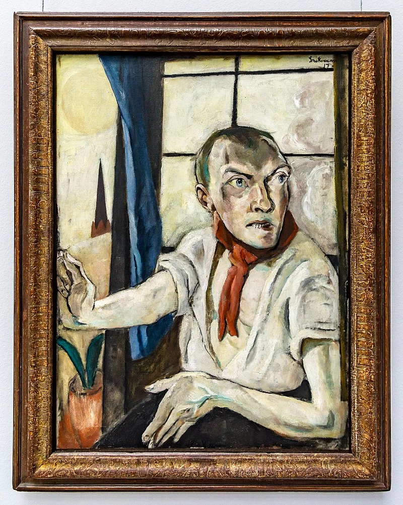Autoritratto con sciarpa rossa - Galleria di Stato di Stoccarda